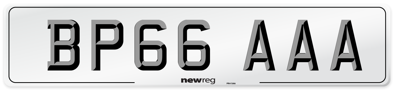BP66 AAA Number Plate from New Reg